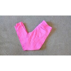 Arizona Jean Co Neon Pink Distressed Skinny Jeans Ripped Denim Pants Size 11